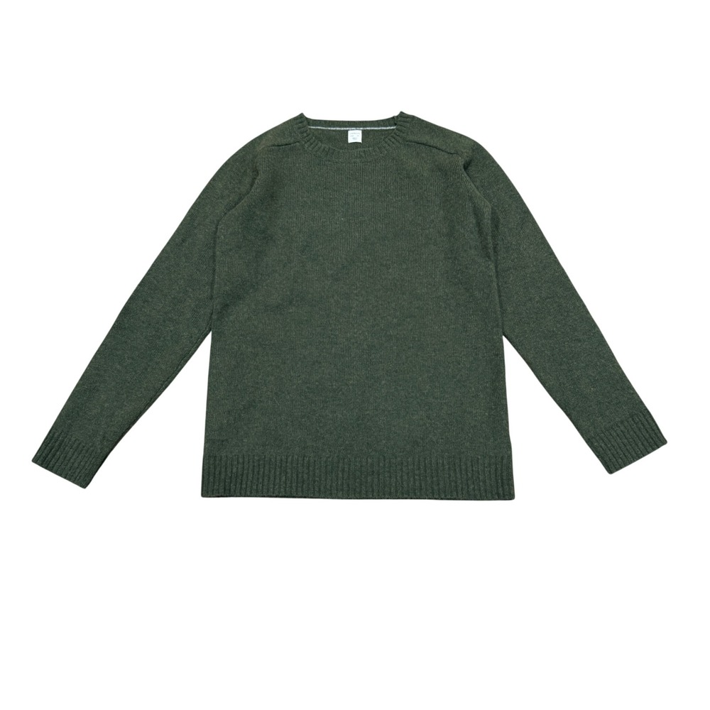 Crewcuts J.Crew Green 100% Lambswool Crew Neck Sweater Size 14 Casual
